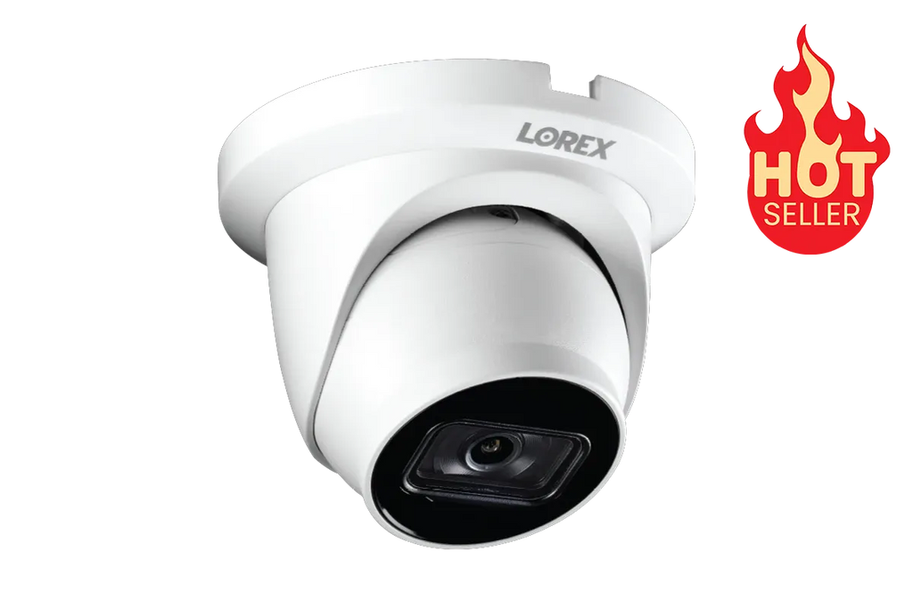 Lorex A Series A14 4K IP Wired Dome Security Camera with Listen-In Audio and Smart Motion Detection