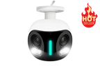 Lorex Halo Series H20 4K IP Wired Dual Lens Security Camera with Smart Security Lighting and Smart Motion Detection