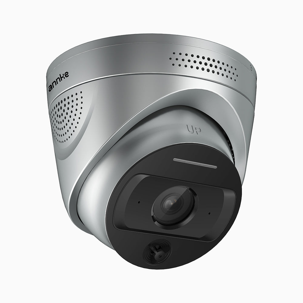 Annke 4MP AI Fire Detection Security Camera, Smoke & Flame Detection, Temperature Alarm, Two-Way Audio, 98ft IR, PoE/DC12V, IP67 Waterproof