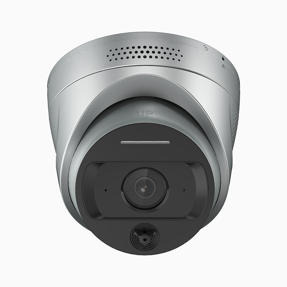 Annke 4MP AI Fire Detection Security Camera, Smoke & Flame Detection, Temperature Alarm, Two-Way Audio, 98ft IR, PoE/DC12V, IP67 Waterproof