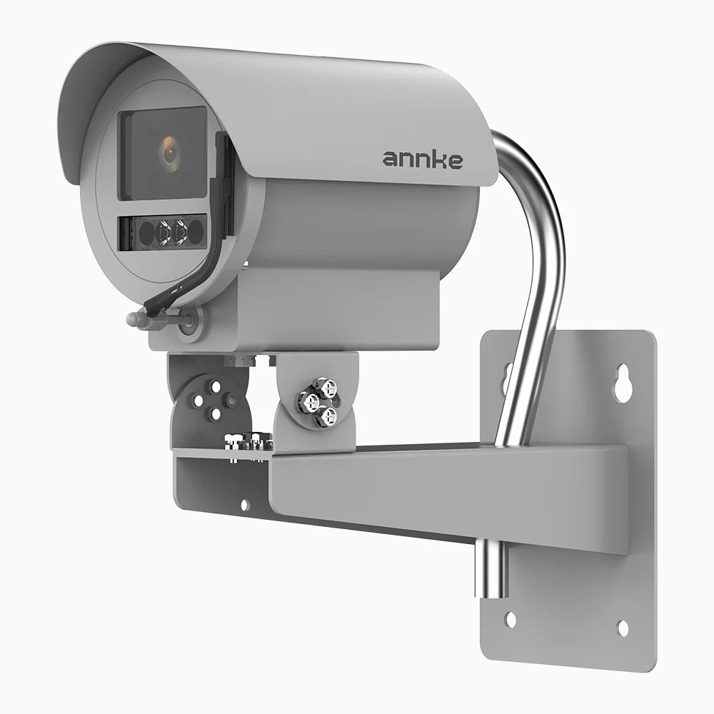 Annke SAZ204 - Anti-Corrosion ANPR IR Varifocal Bullet Camera, 4X Optical Zoom, IP67 Weatherproof, License Plate Recognition, with Wiper & Heater, 1080p Resolution