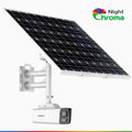 Annke SCN800 - 4K 4G LTE Solar-Powered Outdoor Security Camera, Acme Color Night Vision, 100% Wire-Free, 80W Solar Panel, Built-in Battery, Human & Vehicle Detection, IP67, Heavy-Duty