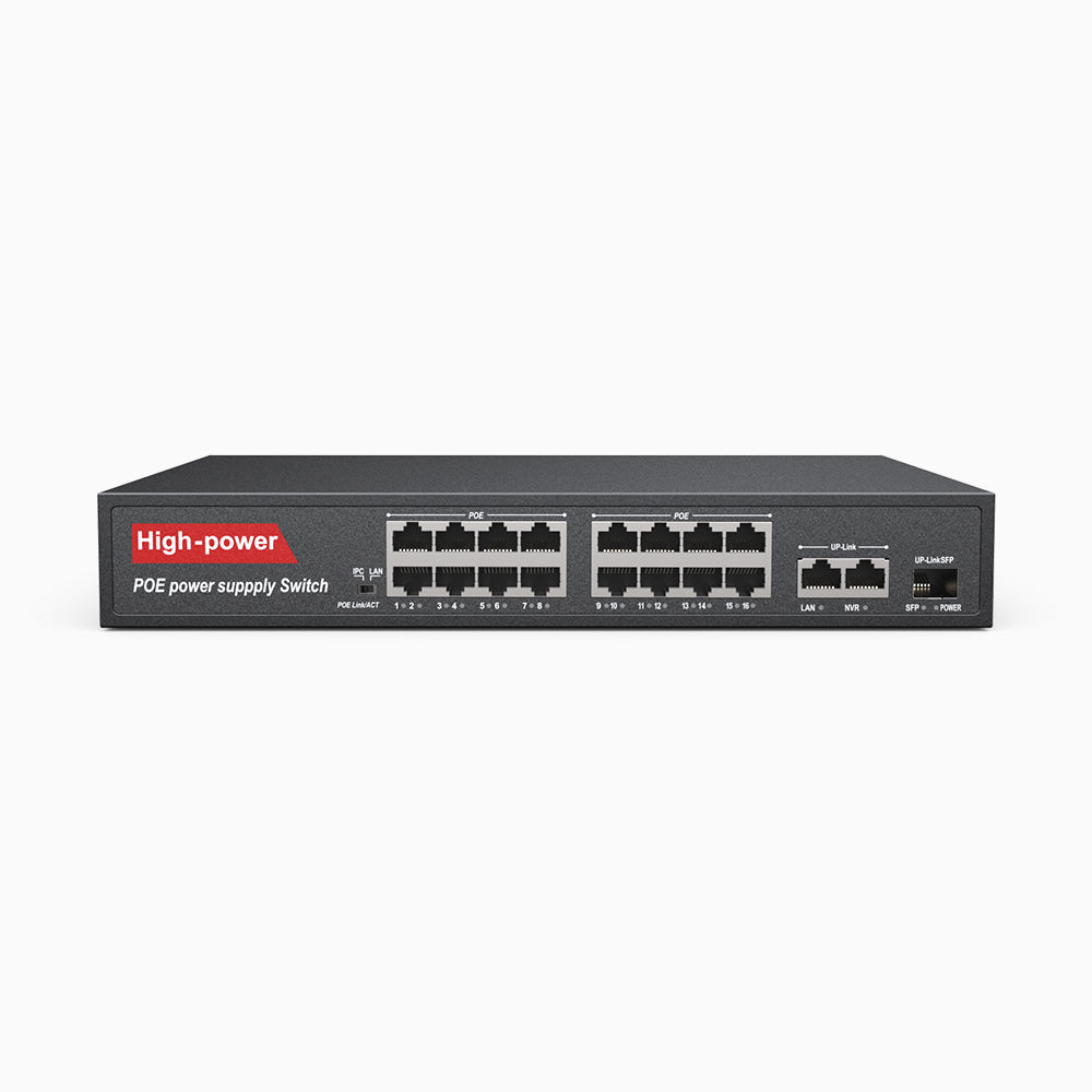 Annke H800 - 4K 32 Channel 16 Cameras PoE Security System, Human & Vehicle Detection, Color & IR Night Vision, Built-in Mic, RTSP Supported, 16-Port PoE Switch Included
