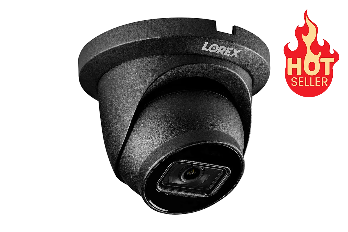 Lorex Nocturnal Series N3 4K IP Wired Dome Security Camera with Listen-in Audio and Real-Time 30FPS Recording
