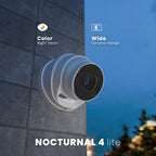 Lorex Nocturnal Series N4 Lite 4K IP Wired Turret Security Camera with Motorized Varifocal Lens, Real-Time 30FPS Recording