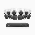Annke H500P - 3K 16 Channel PoE Security System with 6 Bullet & 6 Turret Cameras, Color & IR Night Vision, 3072*1728 Resolution, f/1.6 Aperture (0.005 Lux), Human & Vehicle Detection, Built-in Microphone,IP67