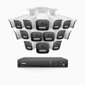Annke HZ804 - 4K 16 Channel 16 Cameras PoE Security System, 4X Optical Zoom, 2.8 - 12 MM Motorized Varifocal Lens, Smart Dual Light Night Vision, Motion Detection 2.0, Built-in Microphone, Siren & Strobe Alarm, Upgraded Version