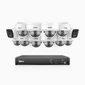 Annke H800 - 4K 16 Channel PoE Security System with 2 Bullet & 10 Dome (IK10) Cameras, Vandal-Resistant, Human & Vehicle Detection, Color & IR Night Vision, Built-in Mic, RTSP Supported