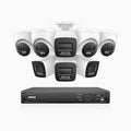 Annke H800 - 4K 16 Channel PoE Security System with 4 Bullet & 4 Turret Cameras, Human & Vehicle Detection, Color & IR Night Vision, Built-in Mic, RTSP Supported