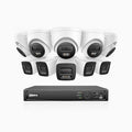 Annke H800 - 4K 16 Channel PoE Security System with 5 Bullet & 5 Turret Cameras, Human & Vehicle Detection, Color & IR Night Vision, Built-in Mic, RTSP Supported
