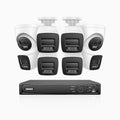 Annke H800 - 4K 16 Channel PoE Security System with 6 Bullet & 2 Turret Cameras, Human & Vehicle Detection, Color & IR Night Vision, Built-in Mic, RTSP Supported