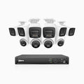 Annke H800 - 4K 16 Channel PoE Security System with 6 Bullet & 4 Turret Cameras, Human & Vehicle Detection, Color & IR Night Vision, Built-in Mic, RTSP Supported