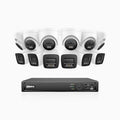 Annke H800 - 4K 16 Channel PoE Security System with 6 Bullet & 6 Turret Cameras, Human & Vehicle Detection, Color & IR Night Vision, Built-in Mic, RTSP Supported