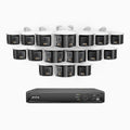 Annke FDH600 - 16 Channel PoE Security System with 16 Dual Lens Cameras, 6MP Resolution, 180° Panoramic View, Smart Dual Light Night Vision, Two-Way Audio, Active Siren & Alarm, Human & Vehicle Detection, IP67