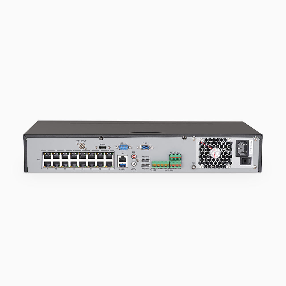 Annke H800 - 4K 32 Channel PoE Security System with 12 Bullet & 8 Turret Cameras, Human & Vehicle Detection, Color & IR Night Vision, Built-in Mic, RTSP Supported, 16-Port PoE Switch Included