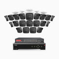 Annke H500 - 3K 32 Channel 20 Cameras PoE Security System, EXIR 2.0 Night Vision, Built-in Mic & SD Card Slot, Works with Alexa, 16-Port PoE Switch Included ,IP67 Waterproof, RTSP Supported
