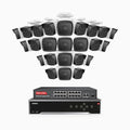 Annke H500 - 3K 32 Channel 24 Cameras PoE Security System, EXIR 2.0 Night Vision, Built-in Mic & SD Card Slot, Works with Alexa, 16-Port PoE Switch Included ,IP67 Waterproof, RTSP Supported