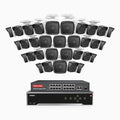 Annke H500 - 3K 32 Channel 32 Cameras PoE Security System, EXIR 2.0 Night Vision, Built-in Mic & SD Card Slot, Works with Alexa, 16-Port PoE Switch Included ,IP67 Waterproof, RTSP Supported