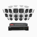 Annke H800 - 4K 32 Channel PoE Security System with 10 Bullet & 10 Turret Cameras, Human & Vehicle Detection, Color & IR Night Vision, Built-in Mic, RTSP Supported, 16-Port PoE Switch Included