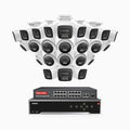 Annke H1200 - 4K 12MP 32 Channel PoE Security System with 12 Bullet & 12 Turret Cameras, Color & IR Night Vision, Human & Vehicle Detection, H.265+, Built-in Microphone, Max. 512 GB Local Storage, IP67
