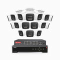 Annke H1200 - 4K 12MP 32 Channel 16 Cameras PoE Security System, Color & IR Night Vision, Human & Vehicle Detection, H.265+, Built-in Microphone, Max. 512 GB Local Storage, IP67