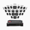 Annke H800 - 4K 32 Channel PoE Security System with 20 Bullet & 4 Turret Cameras, Human & Vehicle Detection, Color & IR Night Vision, Built-in Mic, RTSP Supported, 16-Port PoE Switch Included