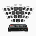 Annke H800 - 4K 32 Channel 32 Cameras PoE Security System, Human & Vehicle Detection, Color & IR Night Vision, Built-in Mic, RTSP Supported, 16-Port PoE Switch Included