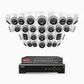 Annke H800 - 4K 32 Channel PoE Security System with 6 Bullet & 26 Turret Cameras, Human & Vehicle Detection, Color & IR Night Vision, Built-in Mic, RTSP Supported, 16-Port PoE Switch Included