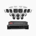 Annke H800 - 4K 32 Channel PoE Security System with 8 Bullet & 8 Turret Cameras, Human & Vehicle Detection, Color & IR Night Vision, Built-in Mic, RTSP Supported, 16-Port PoE Switch Included