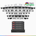 Annke NightChroma NDK800 – 4K 64 Channel Panoramic Dual Lens PoE Security System with 24 Bullet & 24 Turret Cameras, f/1.0 Super Aperture, Acme Color Night Vision, Active Siren and Strobe, Human & Vehicle Detection, Built-in Mic ,Two-Way Audio