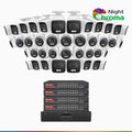 Annke NightChroma NCK800 – 4K 64 Channel PoE Security System with 20 Bullet & 20 Turret Cameras, f/1.0 Super Aperture, Color Night Vision, 2CH 4K Decoding Capability, Human & Vehicle Detection, Intelligent Behavior Analysis, Built-in Mic, 124° FoV