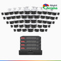 Annke NightChroma NDK800 – 4K 64 Channel 48 Panoramic Dual Lens Cameras PoE Security System, f/1.0 Super Aperture, Acme Color Night Vision, Active Siren and Strobe, Human & Vehicle Detection, 2CH 4K Decoding Capability, Built-in Mic ,Two-Way Audio