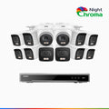 Annke NightChroma NCK800 – 4K 16 Channel PoE Security System with 10 Bullet & 2 Turret Cameras, f/1.0 Super Aperture, Color Night Vision, 2CH 4K Decoding Capability, Human & Vehicle Detection, Intelligent Behavior Analysis, Built-in Mic, 124° FoV