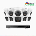 Annke NightChroma NCK800 – 4K 16 Channel PoE Security System with 5 Bullet & 5 Turret Cameras, f/1.0 Super Aperture, Acme Color Night Vision, 2CH 4K Decoding Capability, Human & Vehicle Detection, Intelligent Behavior Analysis, Built-in Mic