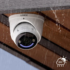 Lorex Halo Series H30 4K+ 12MP IP Wired Dome Security Camera with Smart Security Lighting