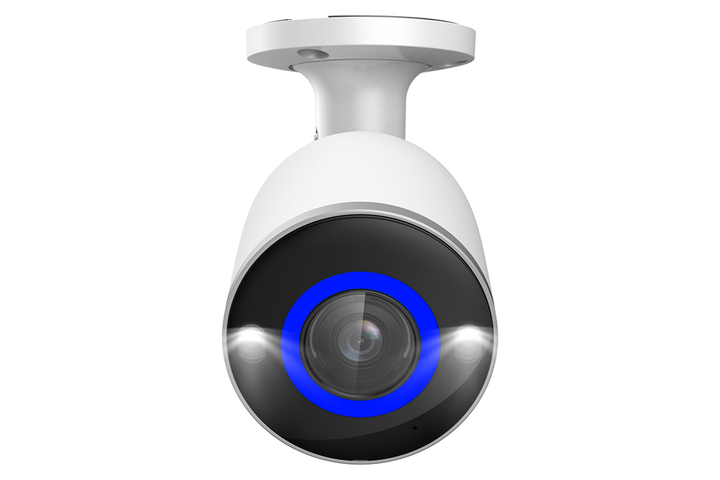 Lorex Halo Series H16 4K IP Wired Bullet Security Camera with Smart Security Lighting and Smart Motion Detection