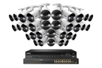 Lorex Elite Series NVR with IP Bullet Cameras - 4K 32-Channel 8TB Wired System