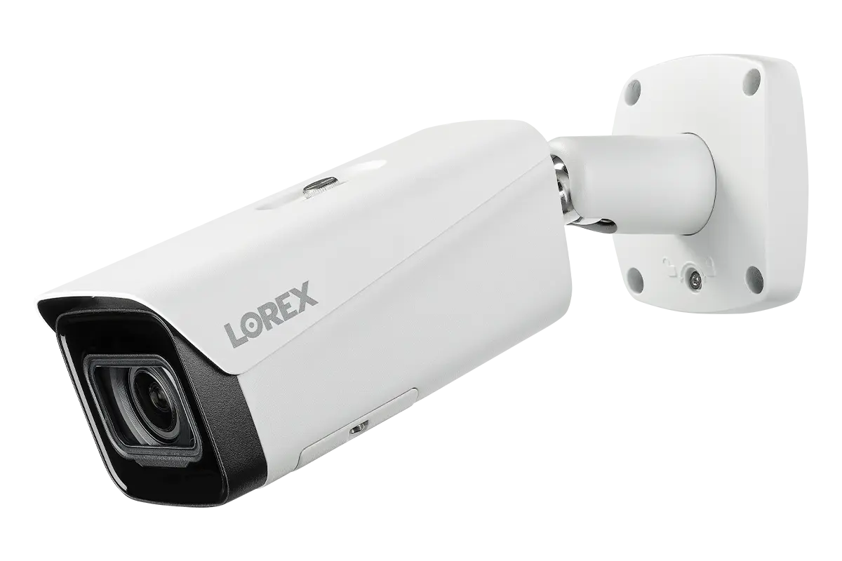 Lorex Nocturnal Series N4 4K IP Wired Bullet Security Camera with Motorized Varifocal Lens, Real-Time 30FPS Recording and IK10 Vandal Proof