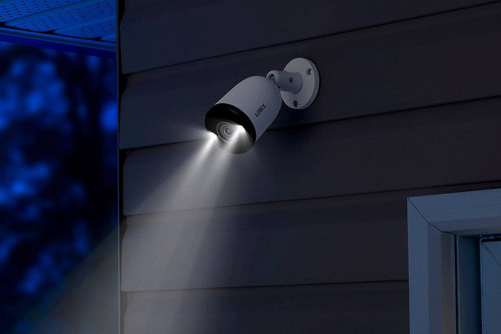 Lorex Halo Series H13 4K IP Wired Bullet Security Camera with Smart Deterrence and Smart Motion Detection
