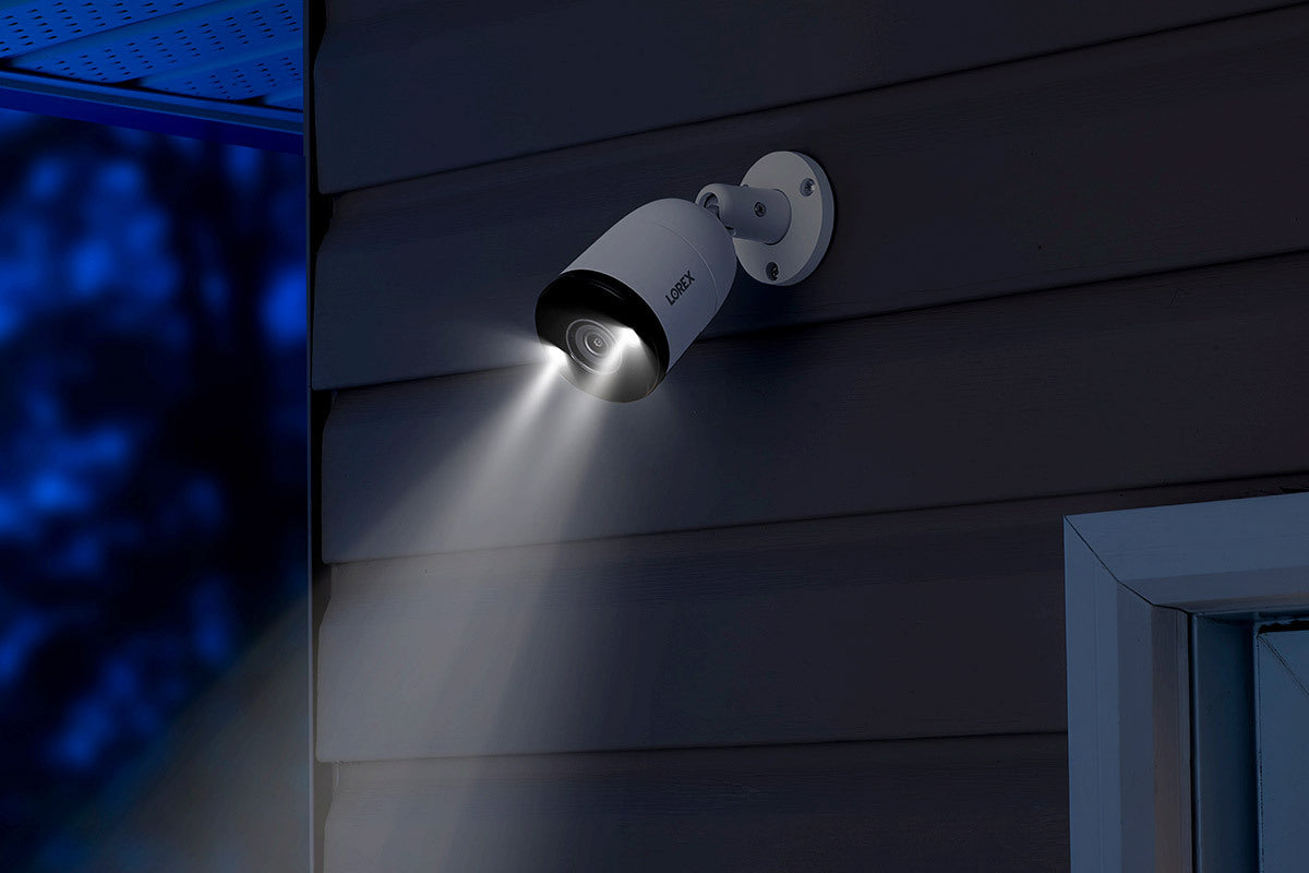 Lorex Halo Series H13 4K IP Wired Bullet Security Camera with Smart Deterrence and Smart Motion Detection