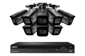 SET OF 8 - Lorex Elite Series NVR with N3 (Nocturnal Series) IP BULLET Cameras - 4K 16-Channel 4TB Wired System