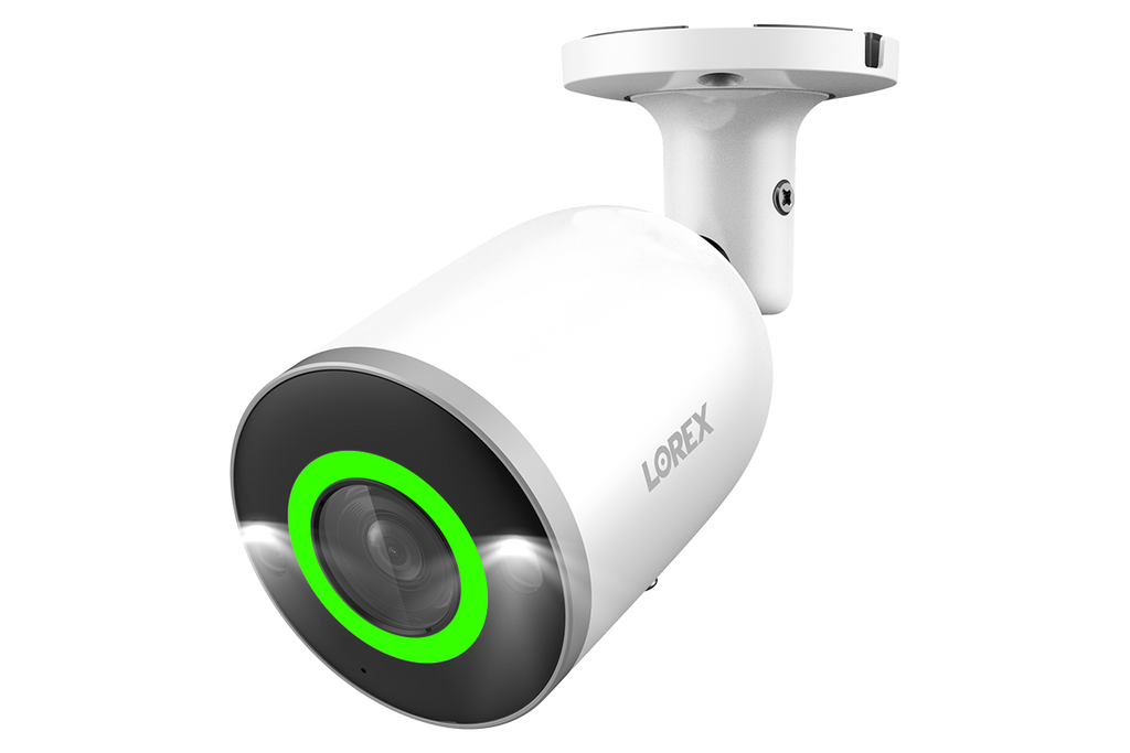 Lorex Halo Series H16 4K IP Wired Bullet Security Camera with Smart Security Lighting and Smart Motion Detection