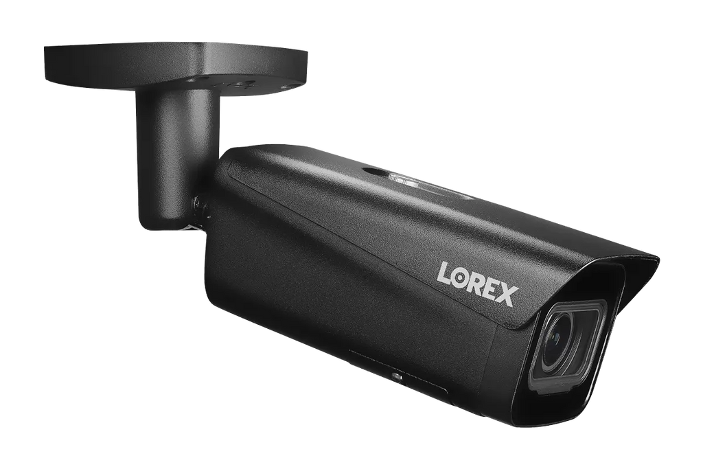 Lorex Nocturnal Series N4 4K IP Wired Bullet Security Camera with Motorized Varifocal Lens, Real-Time 30FPS Recording and IK10 Vandal Proof