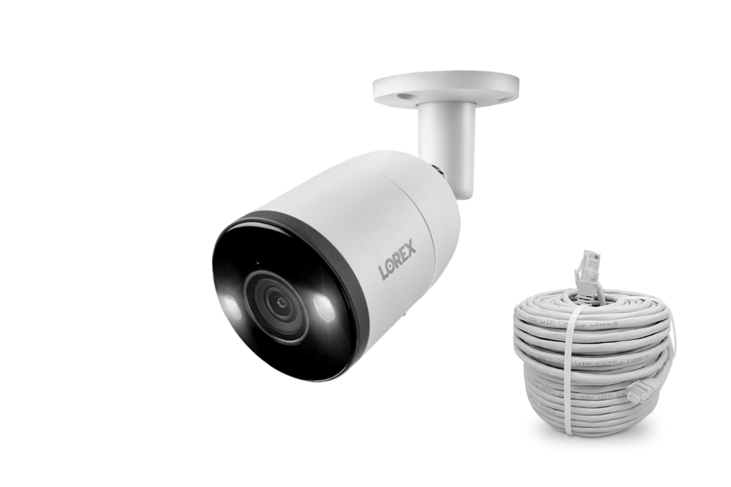Lorex Halo Series H13 4K IP Wired Bullet Security Camera with Smart Deterrence and Smart Motion Detection