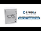 Barska 4.48 Cu. Ft. Biometric Fireproof Security Safe (AX13496)